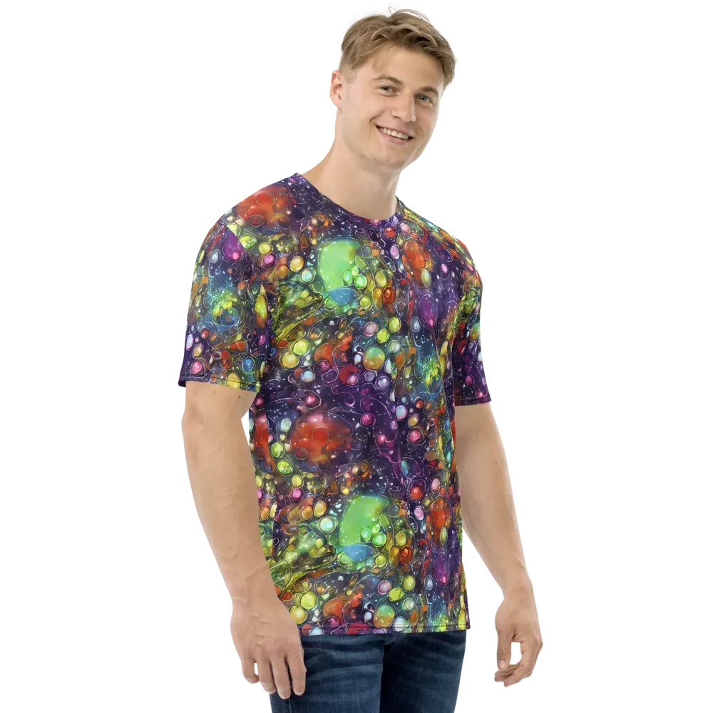 Galactic Nectar on Men's Crew Neck T-Shirt — Right
