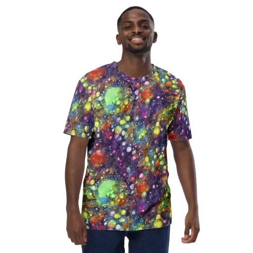 Galactic Nectar on a Men's Crew Neck T-Shirt