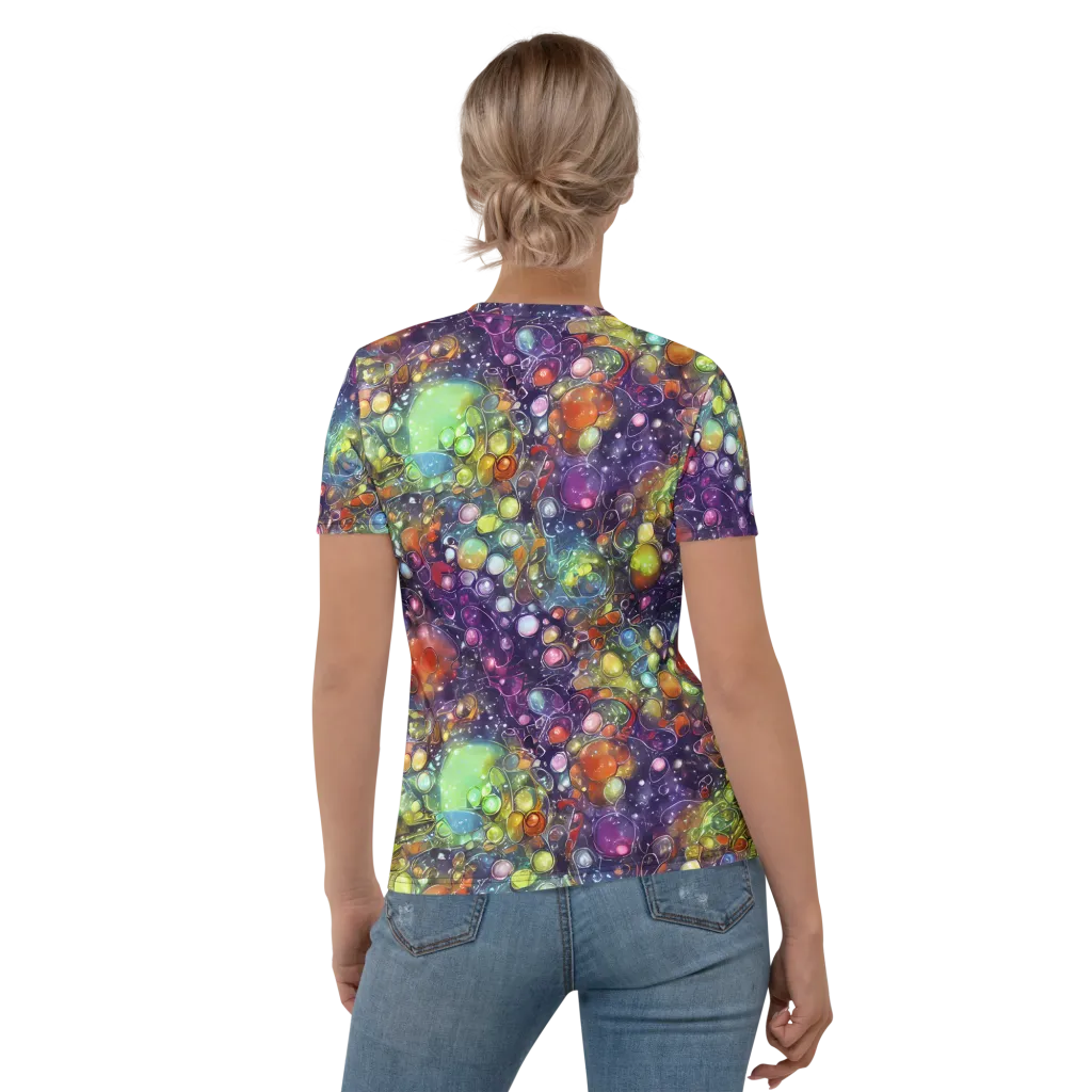 Galactic Nectar on Women's Crew Neck T-Shirt — Back