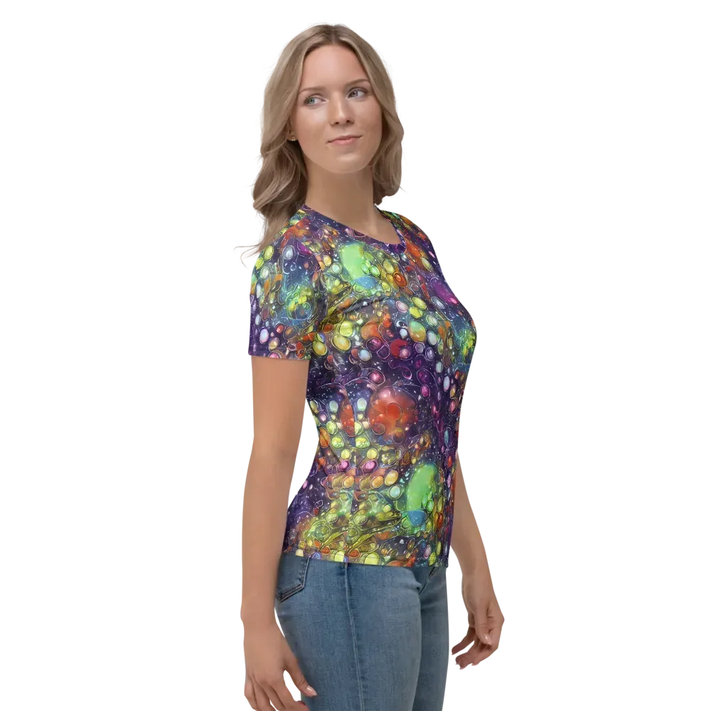 Galactic Nectar on Women's Crew Neck T-Shirt — Right