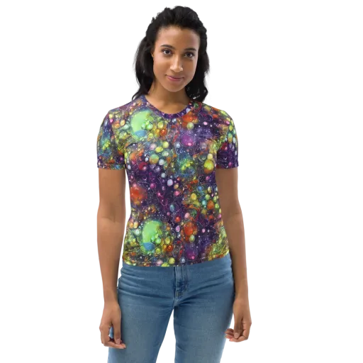 Galactic Nectar on a Women's Crew Neck T-Shirt
