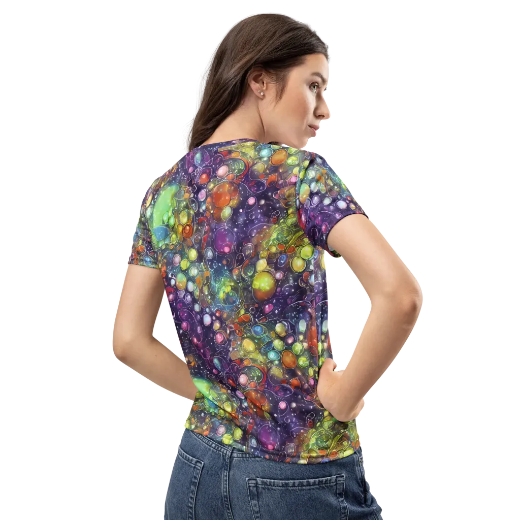 Galactic Nectar on Women's Crew Neck T-Shirt — Back