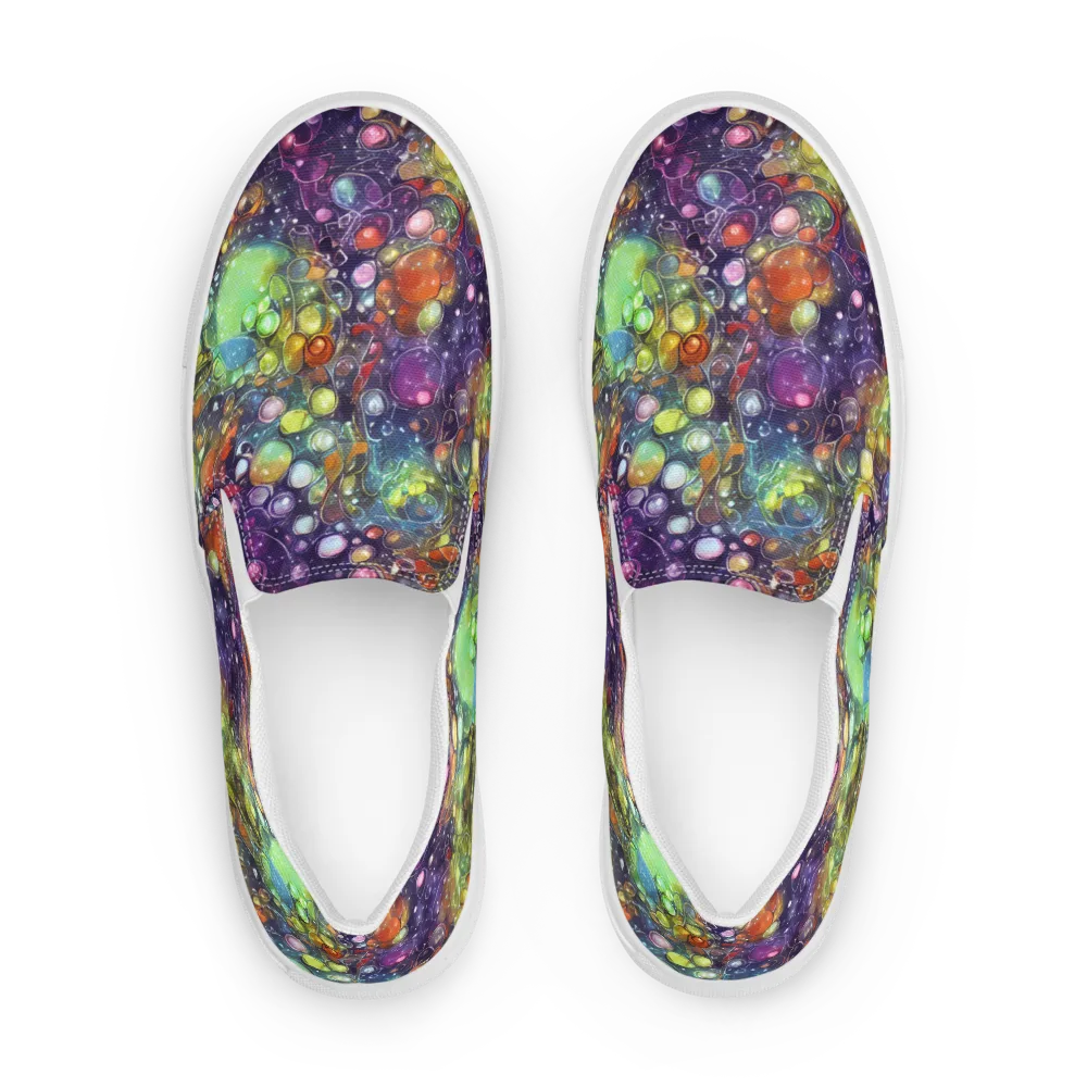 Galactic Nectar on Men's Slip-On Canvas Shoes — Front