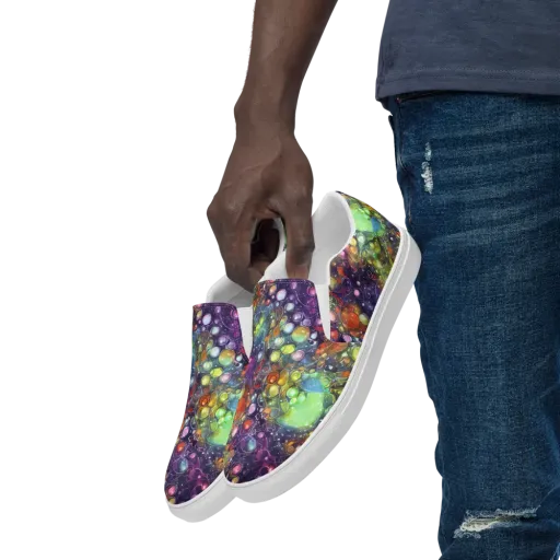 Galactic Nectar on a Men's Slip-On Canvas Shoes