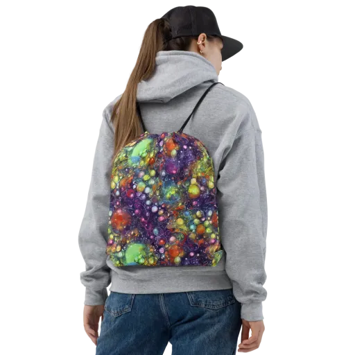 Galactic Nectar on a Drawstring Bag