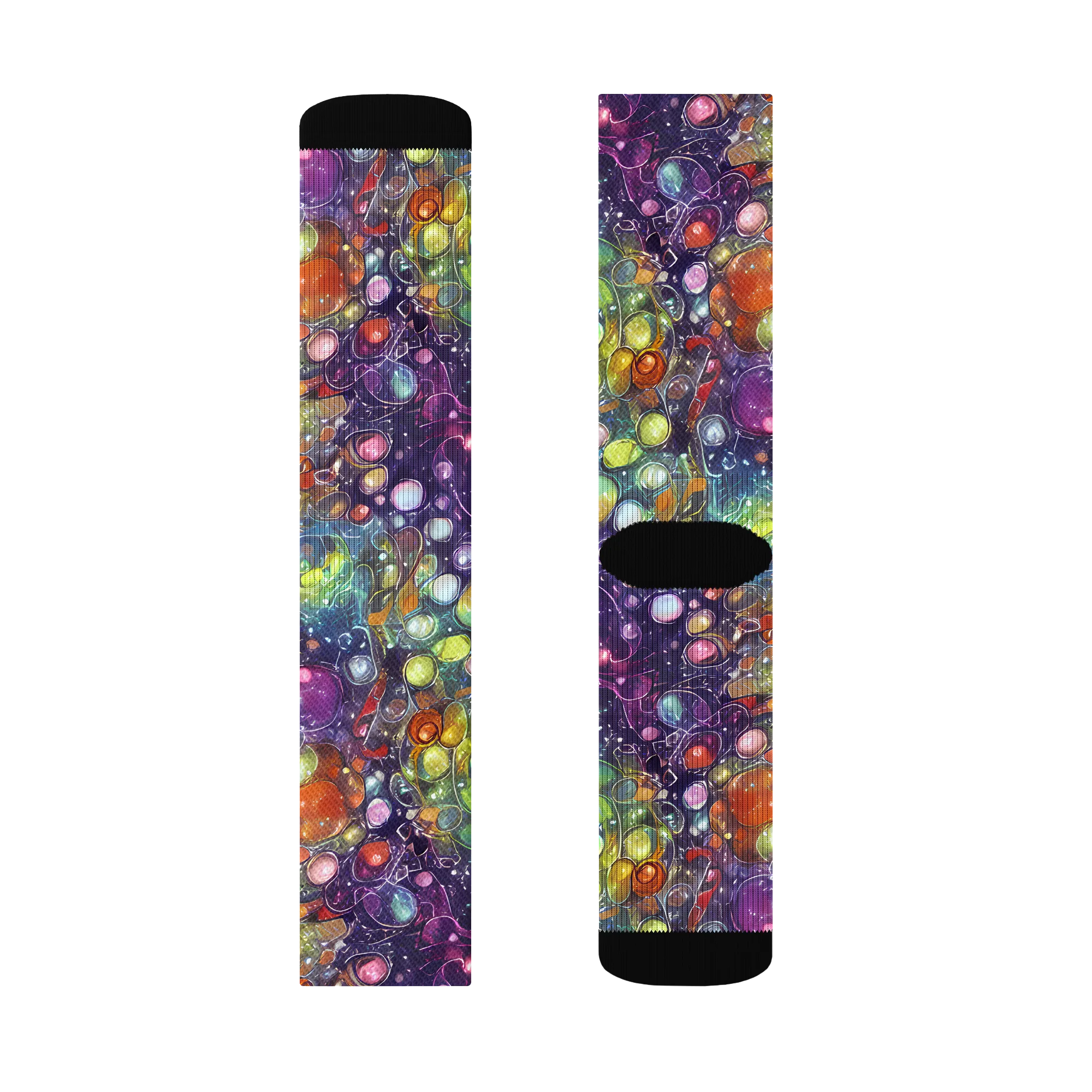 Galactic Nectar on Socks — Left Sock