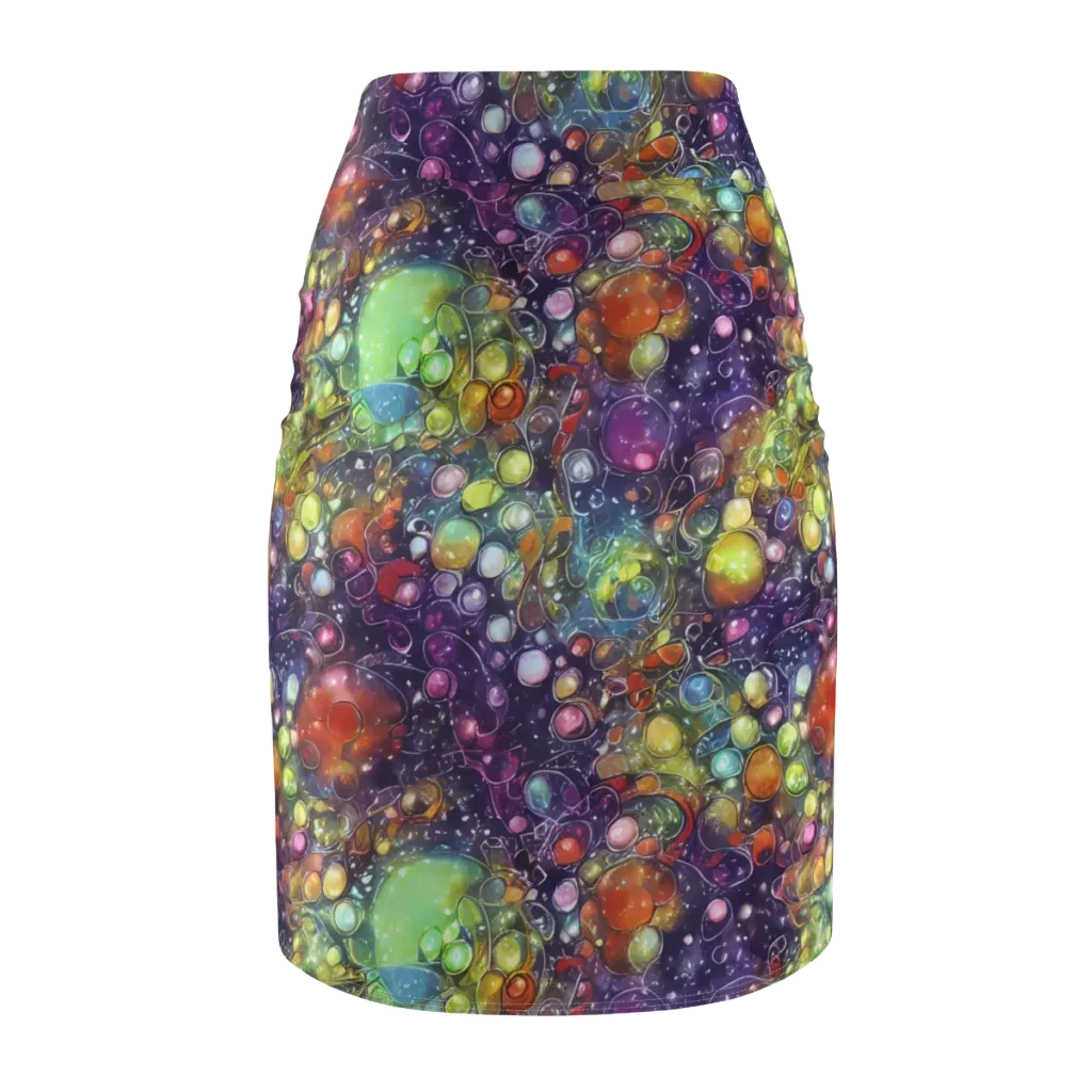 Galactic Nectar on Pencil Skirt — Back