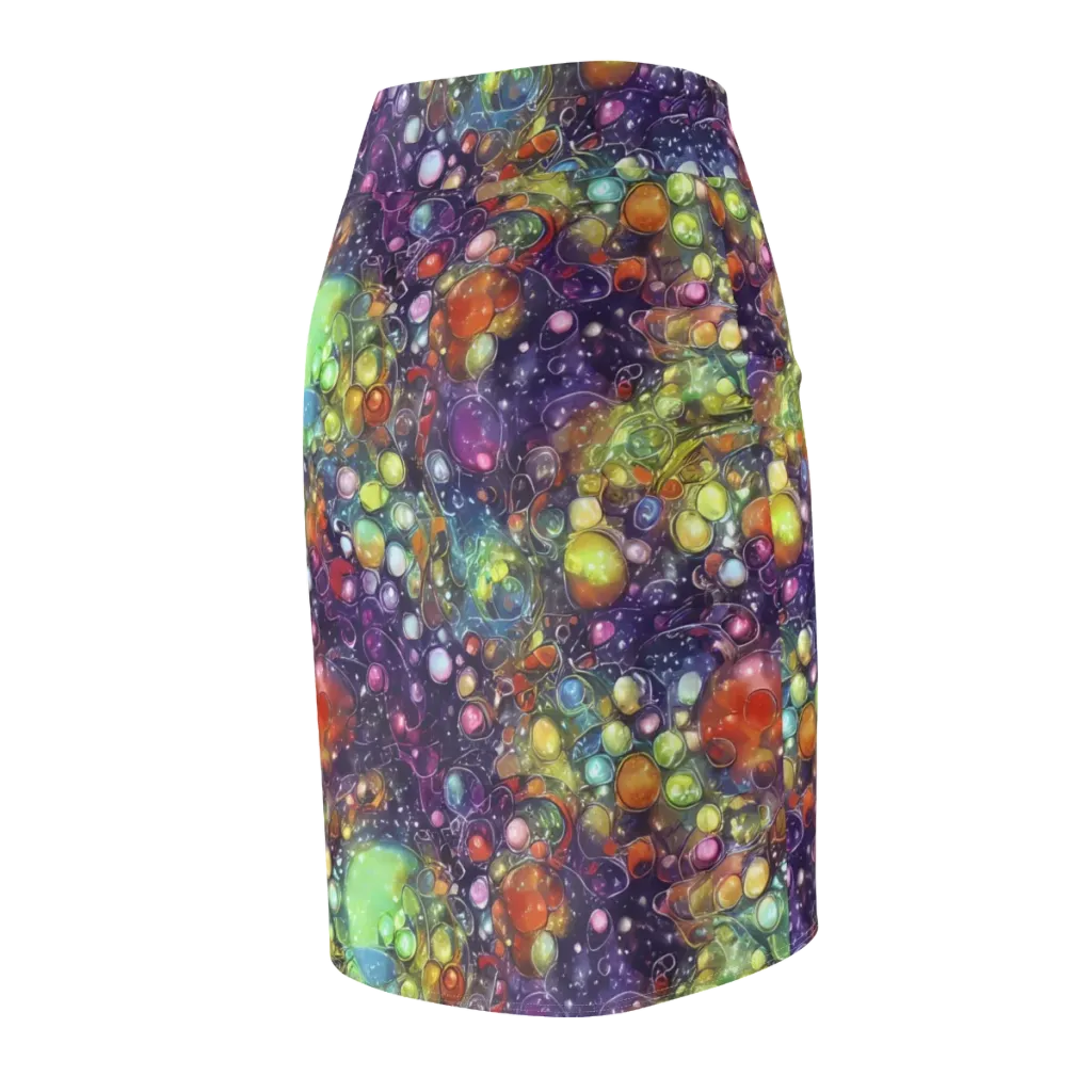 Galactic Nectar on Pencil Skirt — Back Side