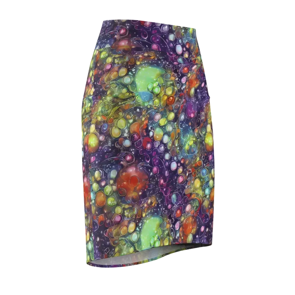 Galactic Nectar on Pencil Skirt — Front Side