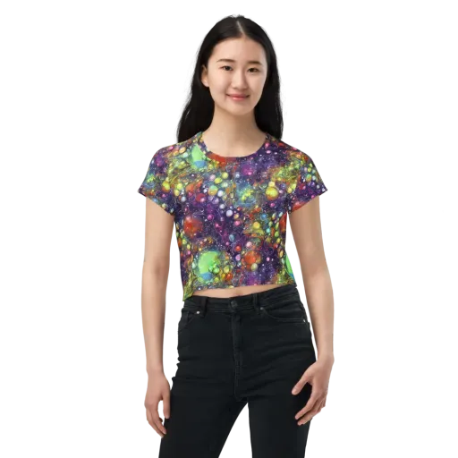 Galactic Nectar on a Crop Tee