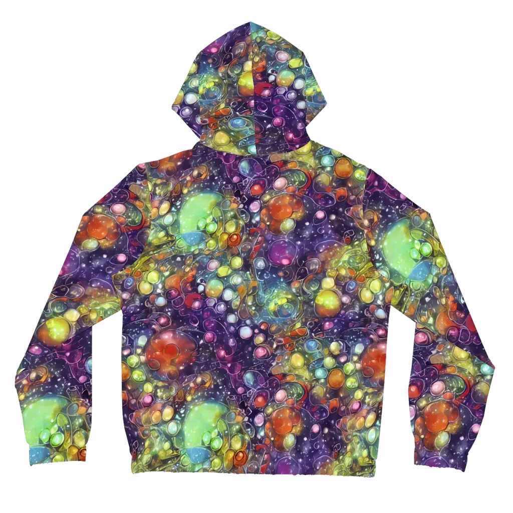 Galactic Nectar on Women's Full-Zip Hoodie — Back