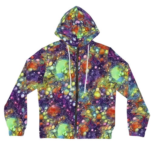 Galactic Nectar on a Women's Full-Zip Hoodie