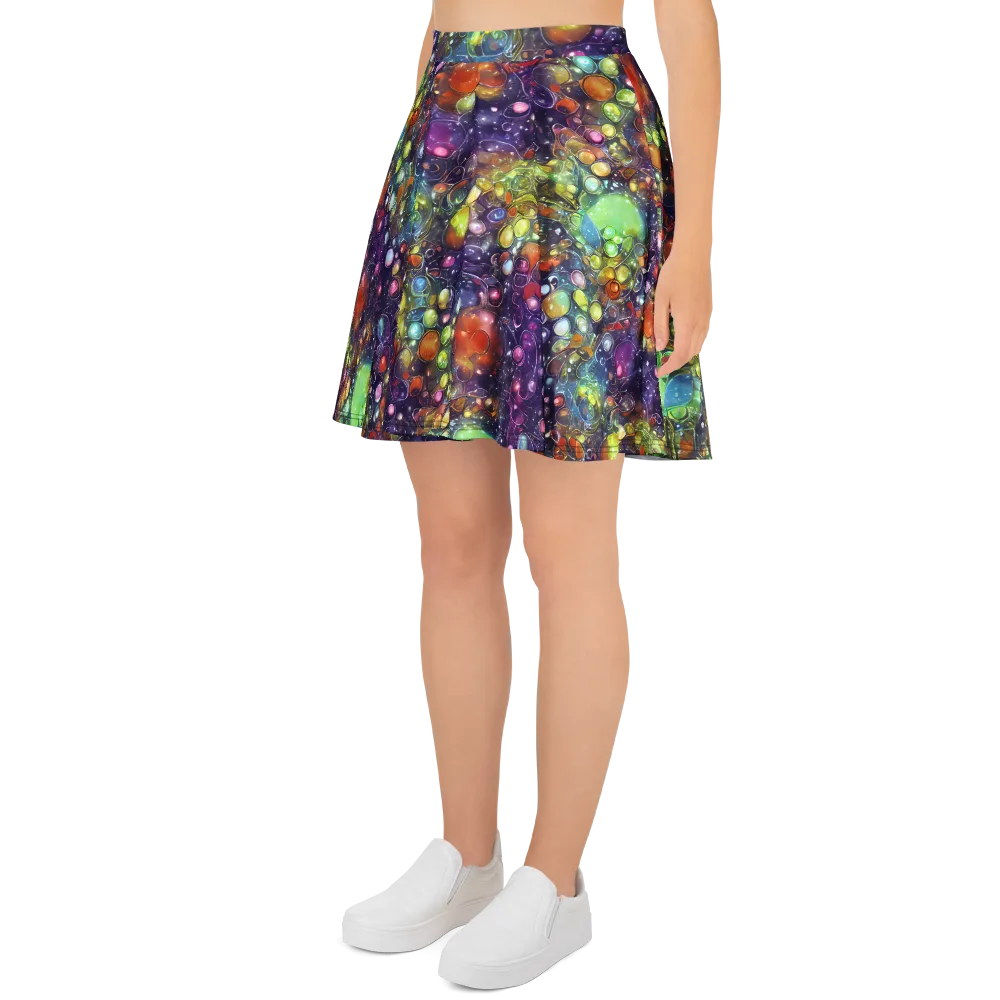 Galactic Nectar on Skater Skirt — Left