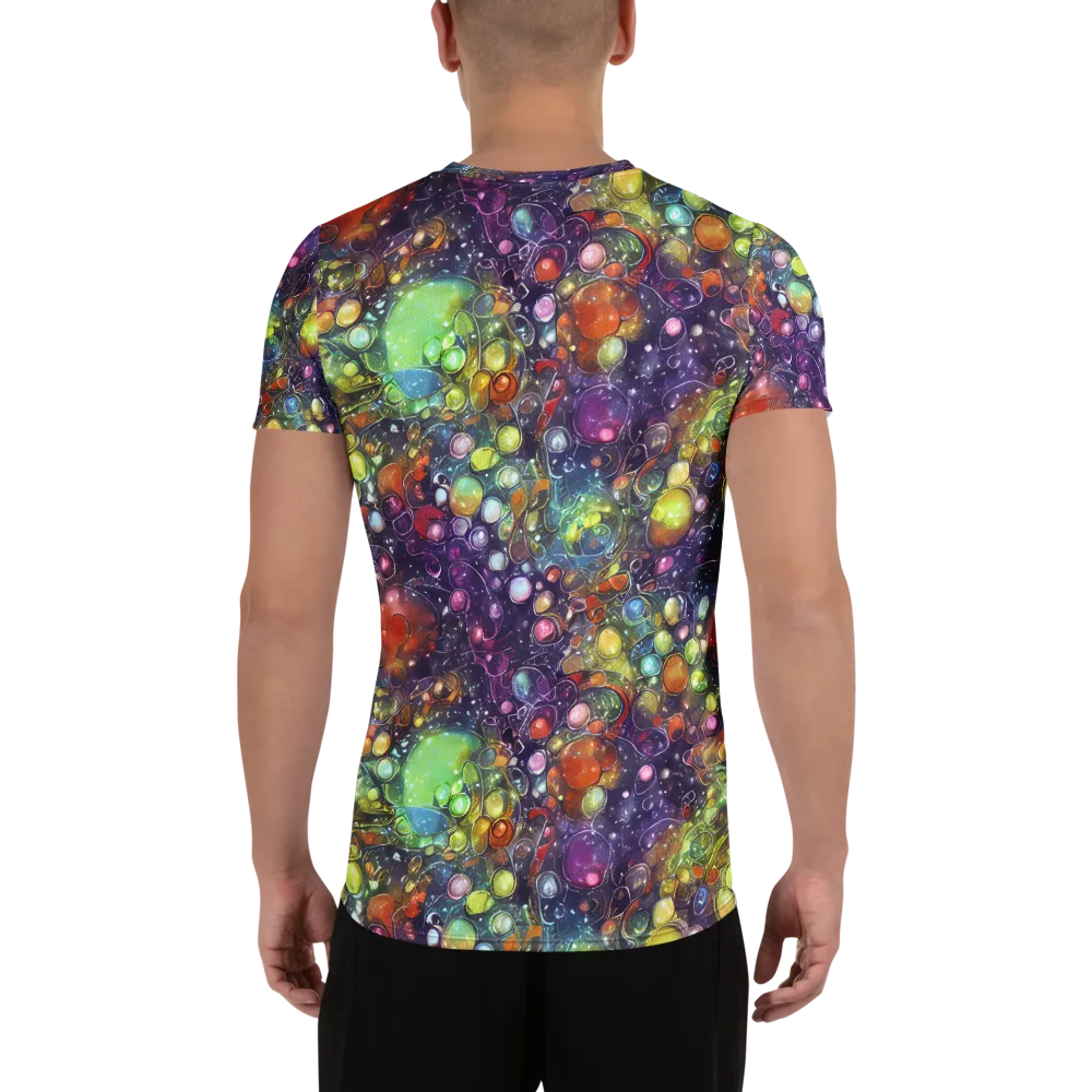 Galactic Nectar on Men's Athletic T-Shirt — Back