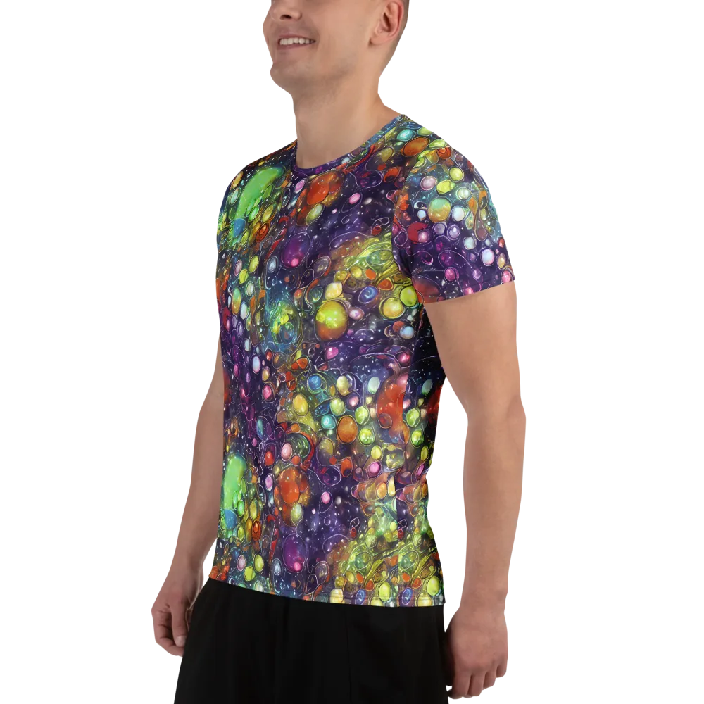 Galactic Nectar on Men's Athletic T-Shirt — Left
