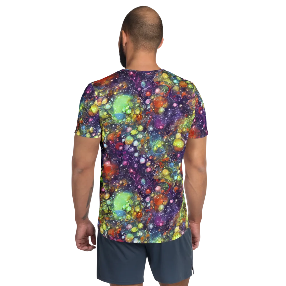 Galactic Nectar on Men's Athletic T-Shirt — Back