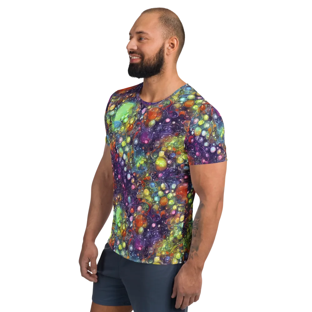 Galactic Nectar on Men's Athletic T-Shirt — Left