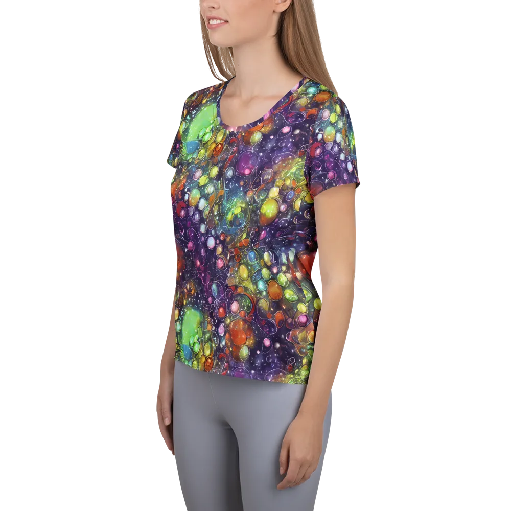 Galactic Nectar on Women's Athletic T-Shirt — Left