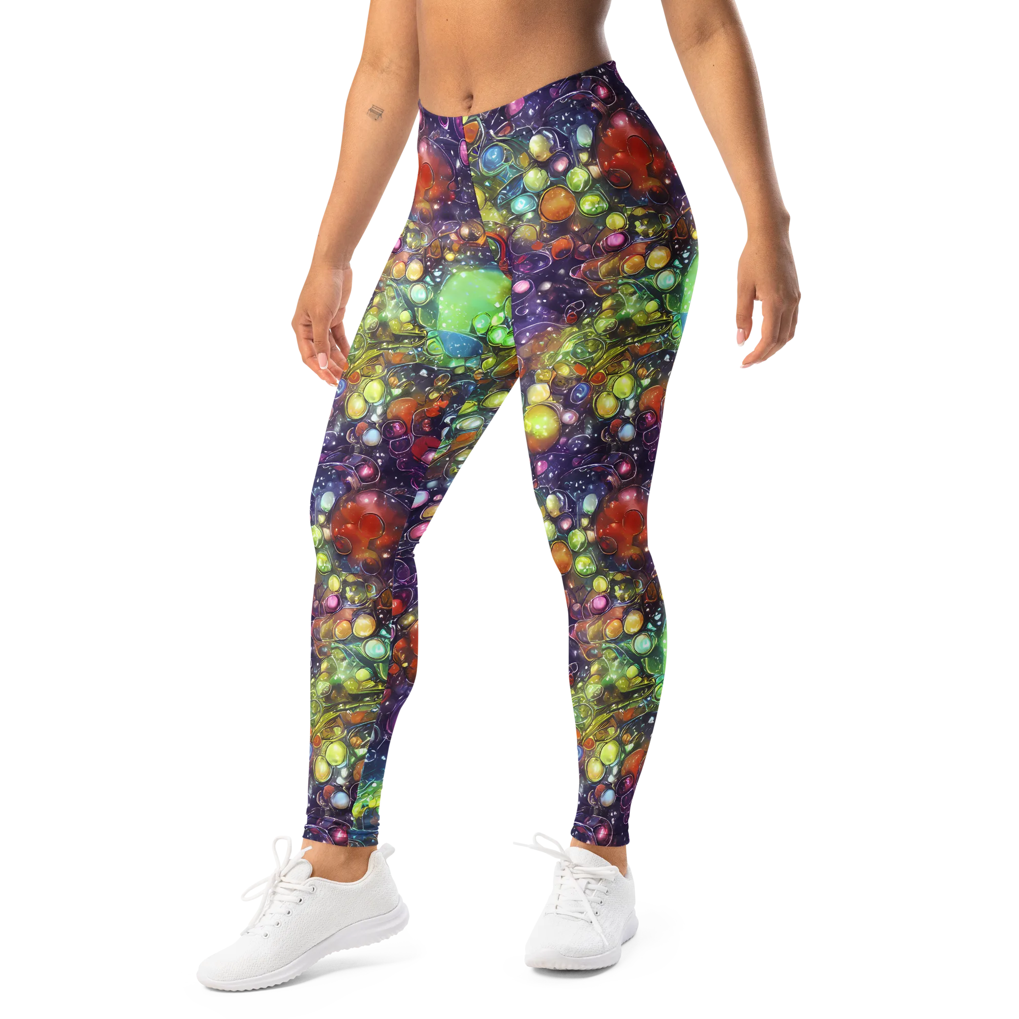 Galactic Nectar on Leggings — Left Front