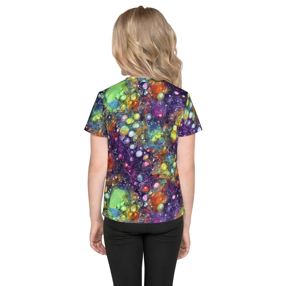 Galactic Nectar on Kids Crew Neck T-Shirt — Back