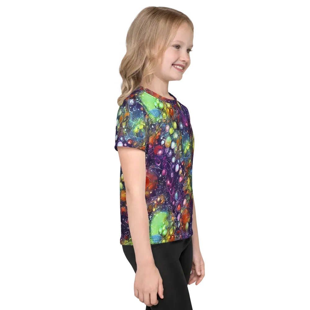 Galactic Nectar on Kids Crew Neck T-Shirt — Right