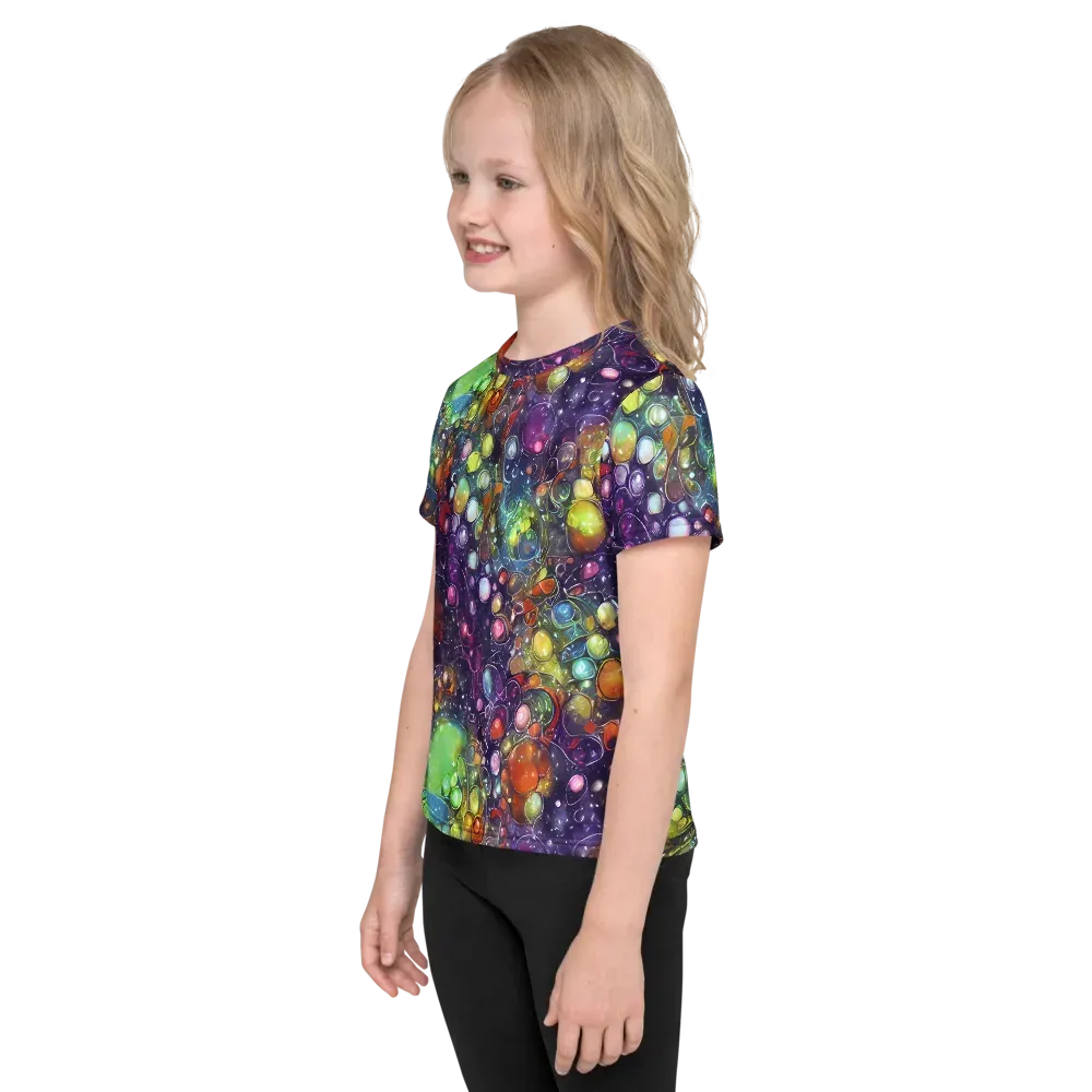 Galactic Nectar on Kids Crew Neck T-Shirt — Left