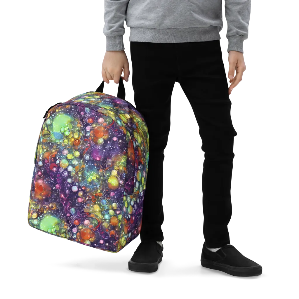 Galactic Nectar on Minimalist Backpack — Zoomed-in