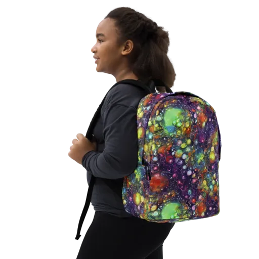 Galactic Nectar Minimalist Backpack on model