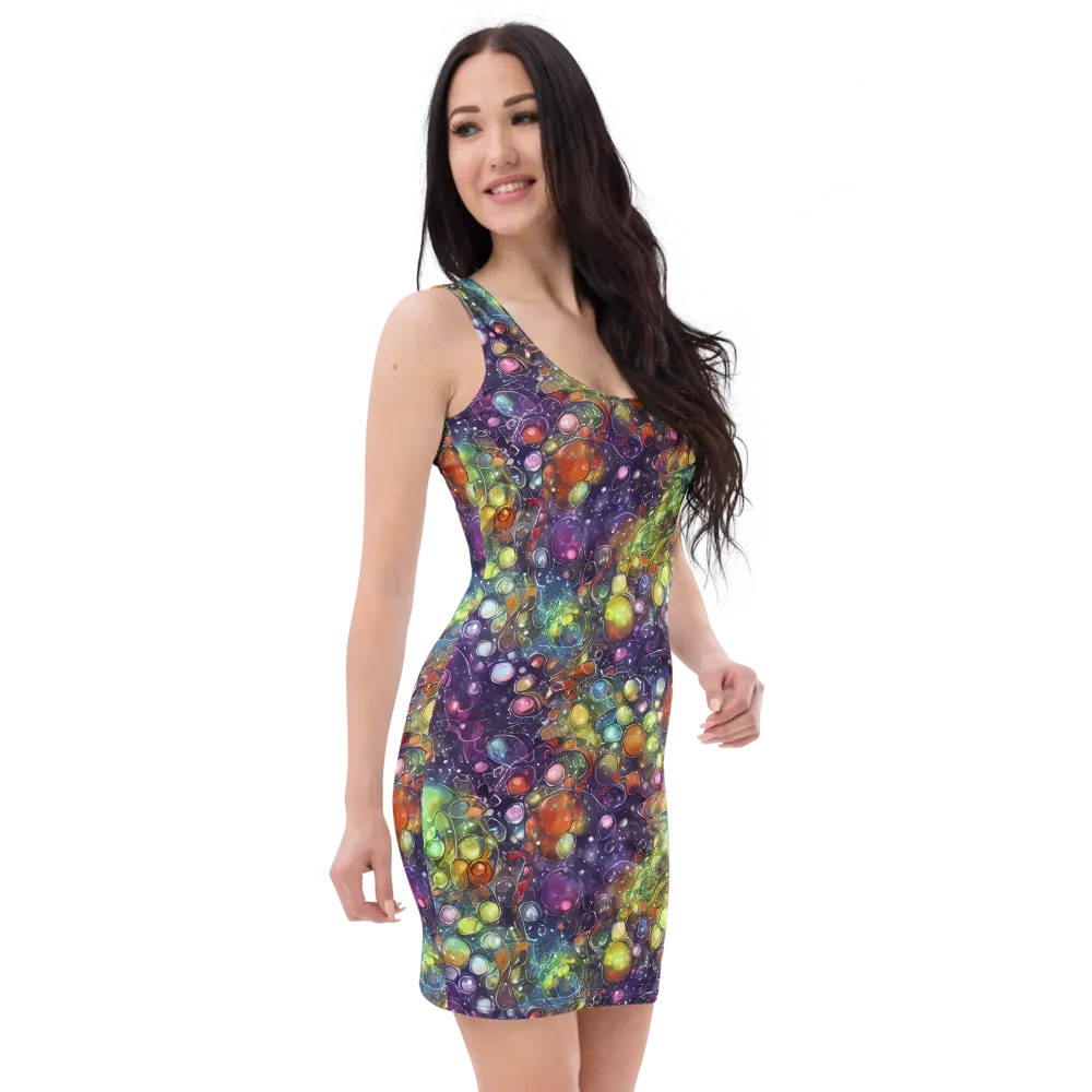 Galactic Nectar on Bodycon Dress — Right Front