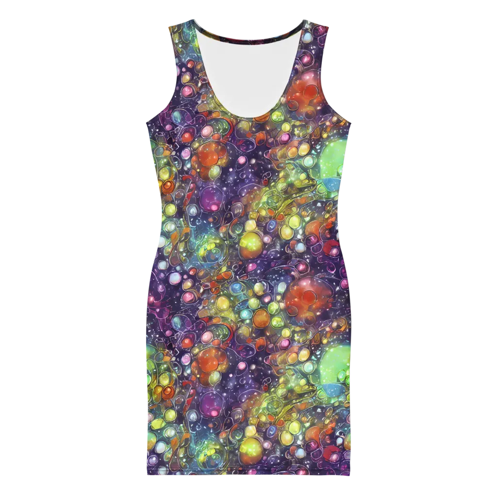 Galactic Nectar on Bodycon Dress — Front