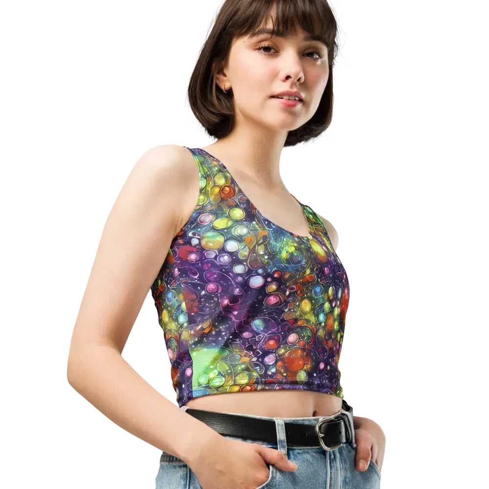 Galactic Nectar on Crop Top — Right Front