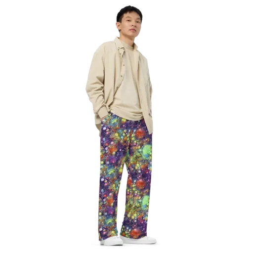 Galactic Nectar on a Wide-Leg Pants