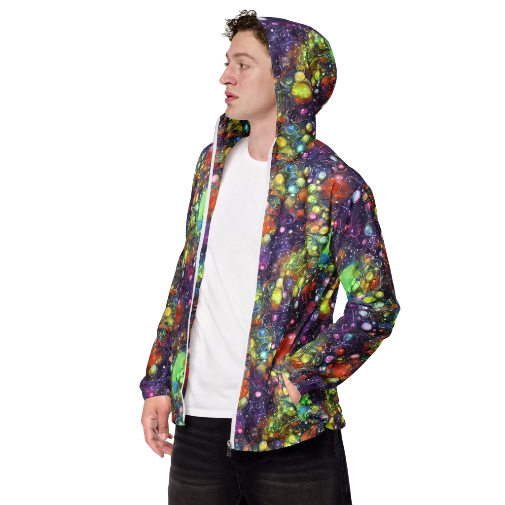 Galactic Nectar on Men's Windbreaker — Left Front