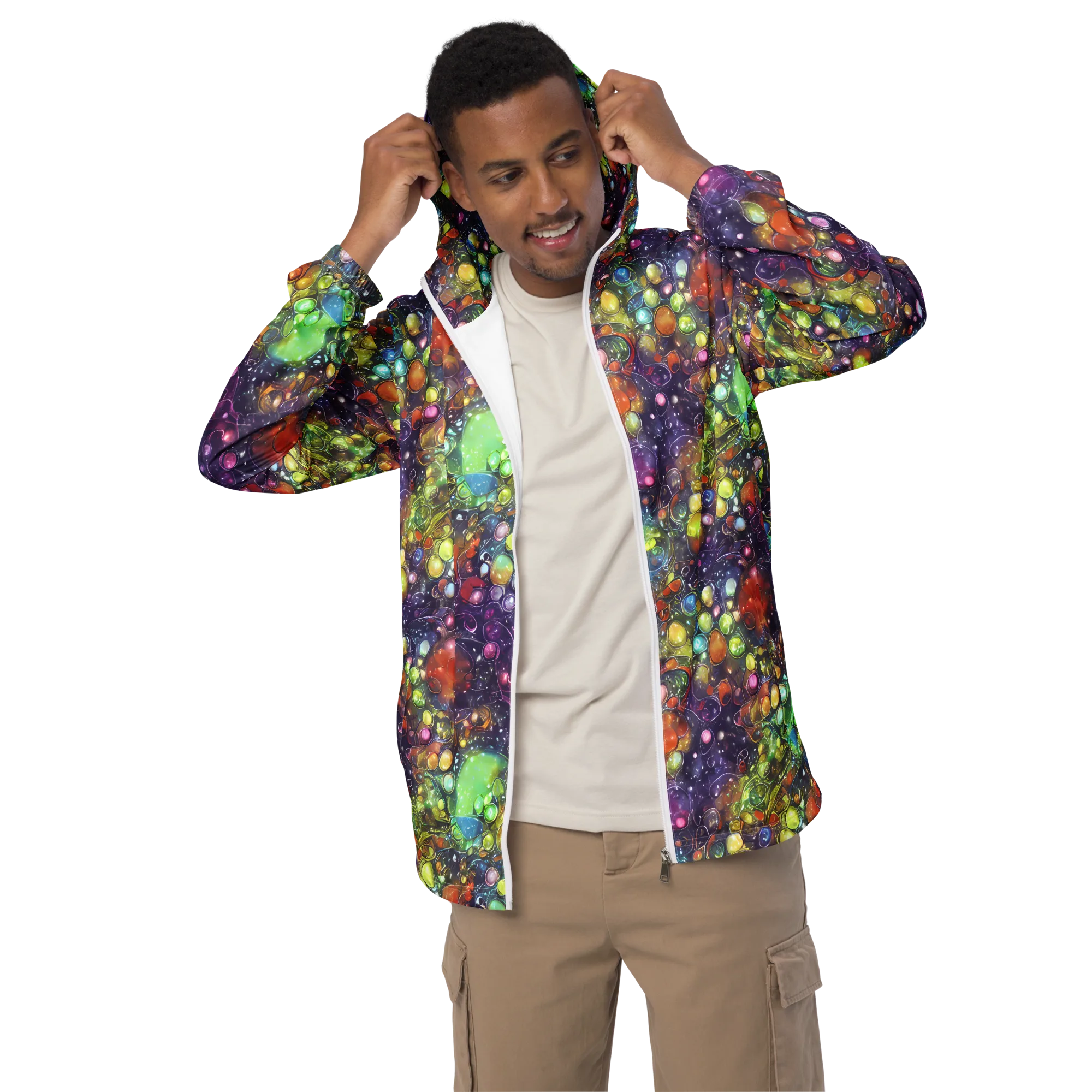 Galactic Nectar on Men's Windbreaker — Front
