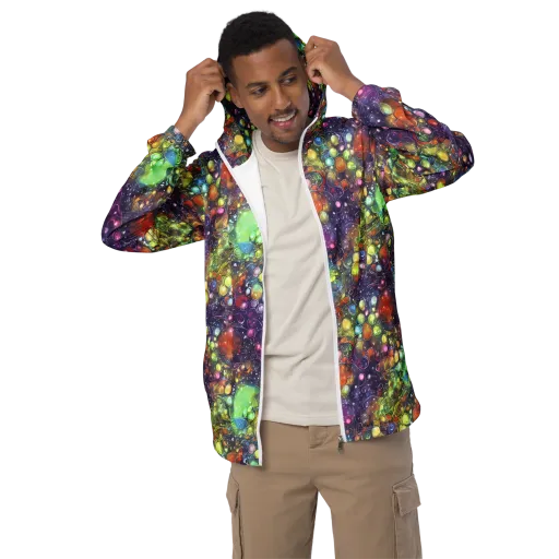 Galactic Nectar on a Men's Windbreaker