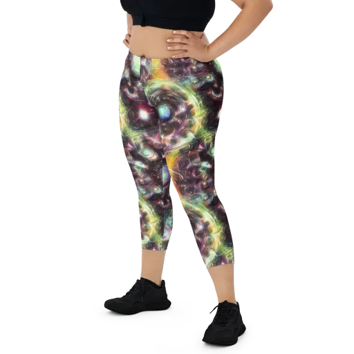 Opal Afterdark on a Capri Leggings
