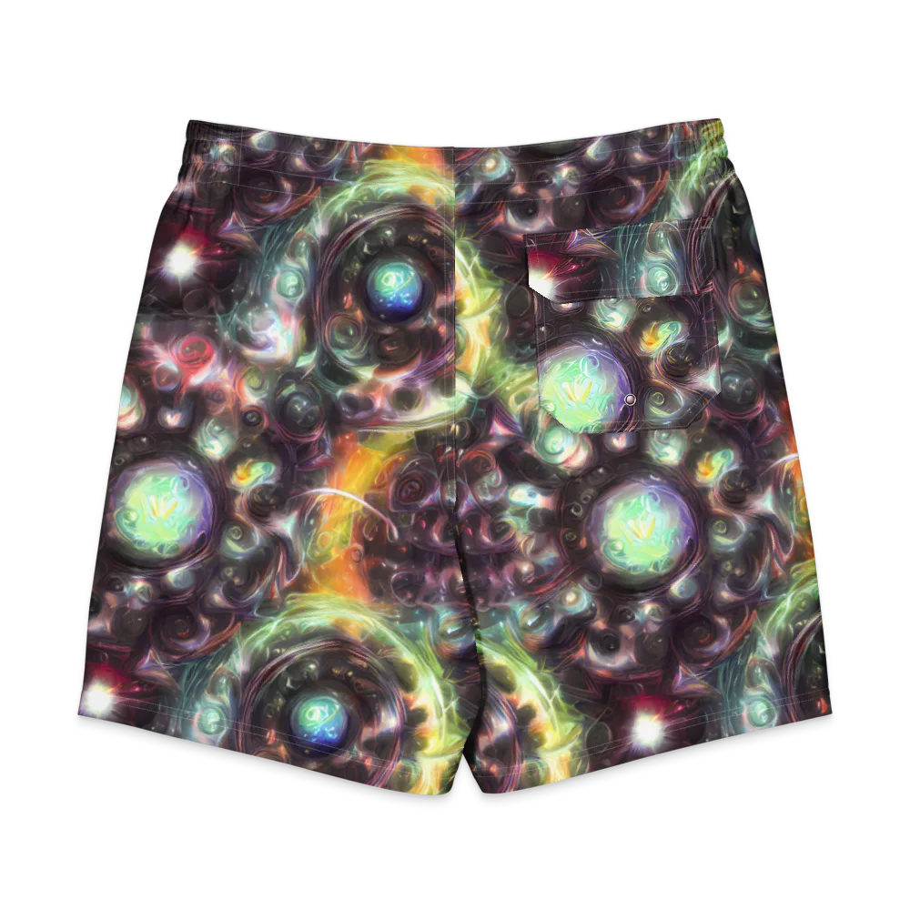 Opal Afterdark on Men's Board Shorts — Back