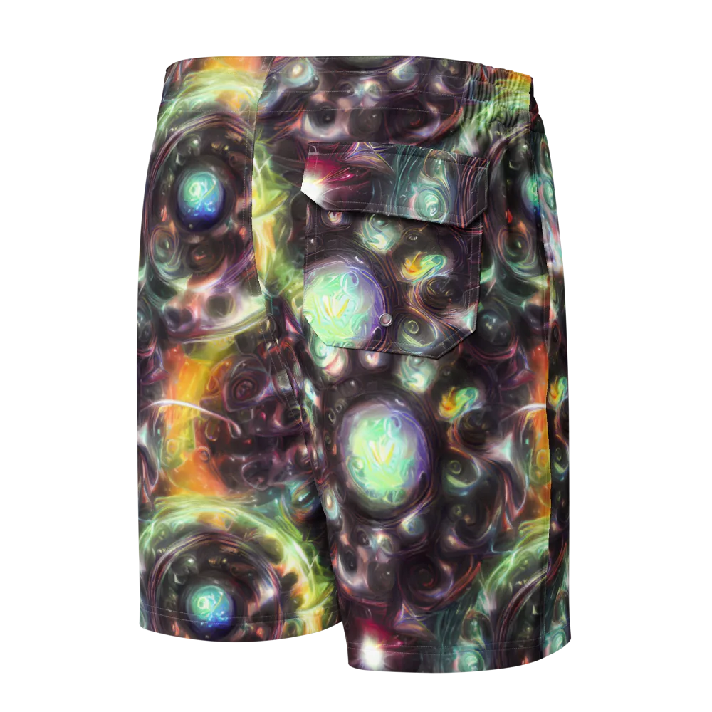 Opal Afterdark on Men's Board Shorts — Back