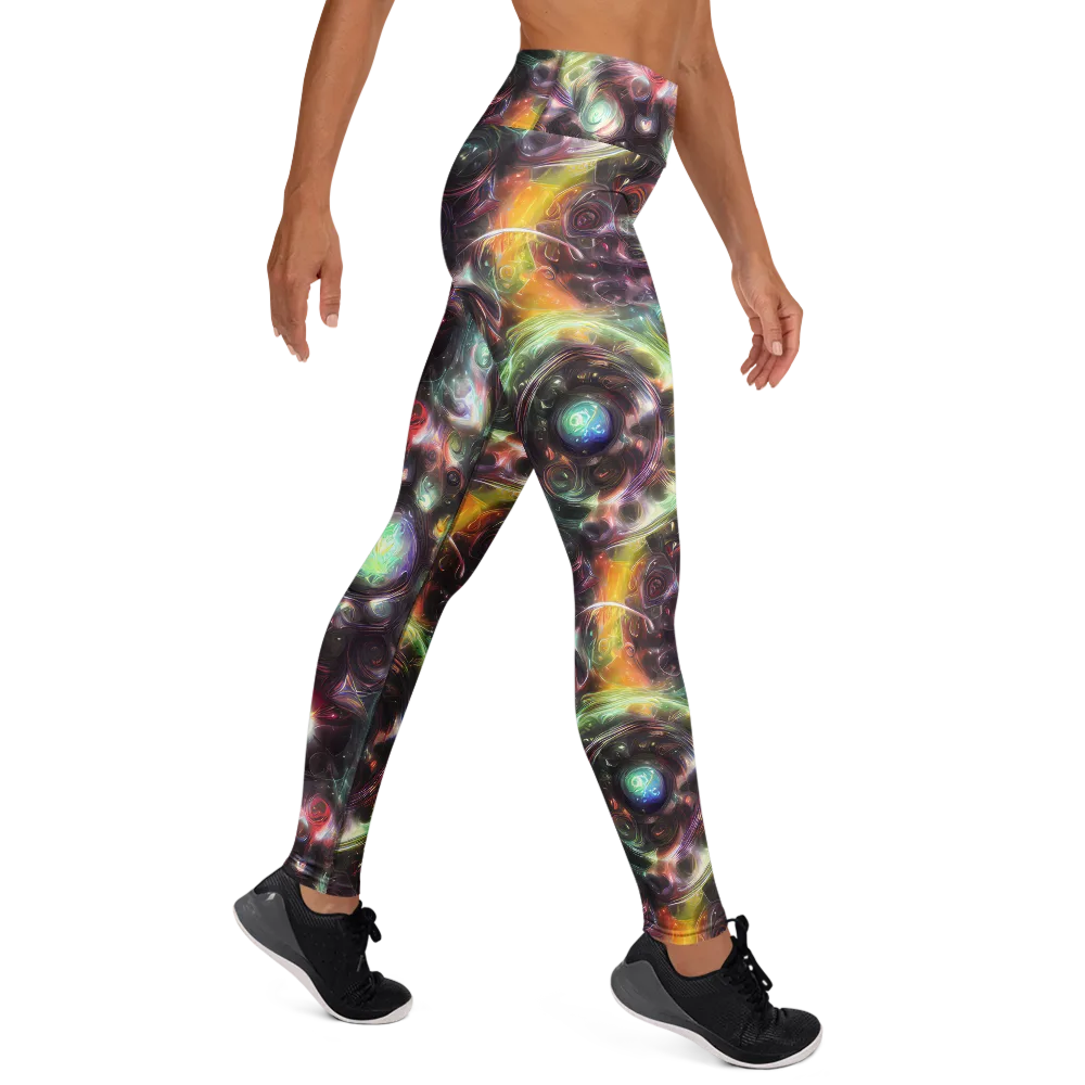 Opal Afterdark on Yoga Leggings — Right
