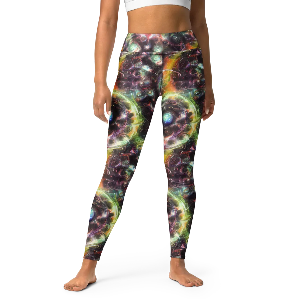 Opal Afterdark on Yoga Leggings — Front