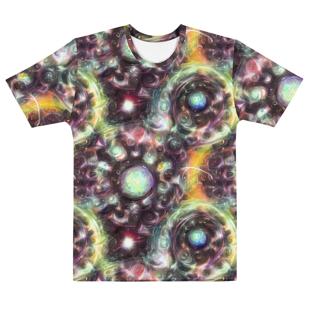 Opal Afterdark on Men's Cotton Crew Neck T-Shirt — Front