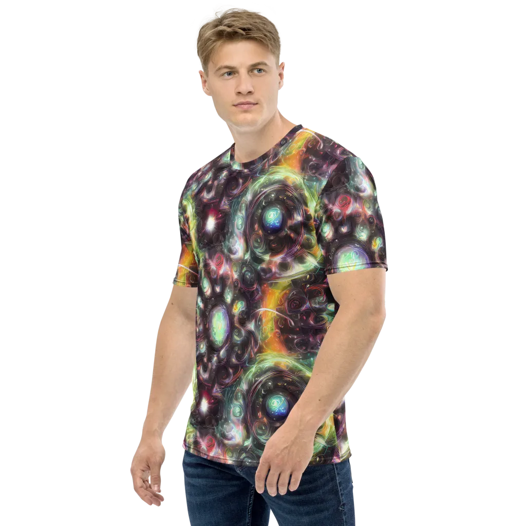 Opal Afterdark on Men's Crew Neck T-Shirt — Left