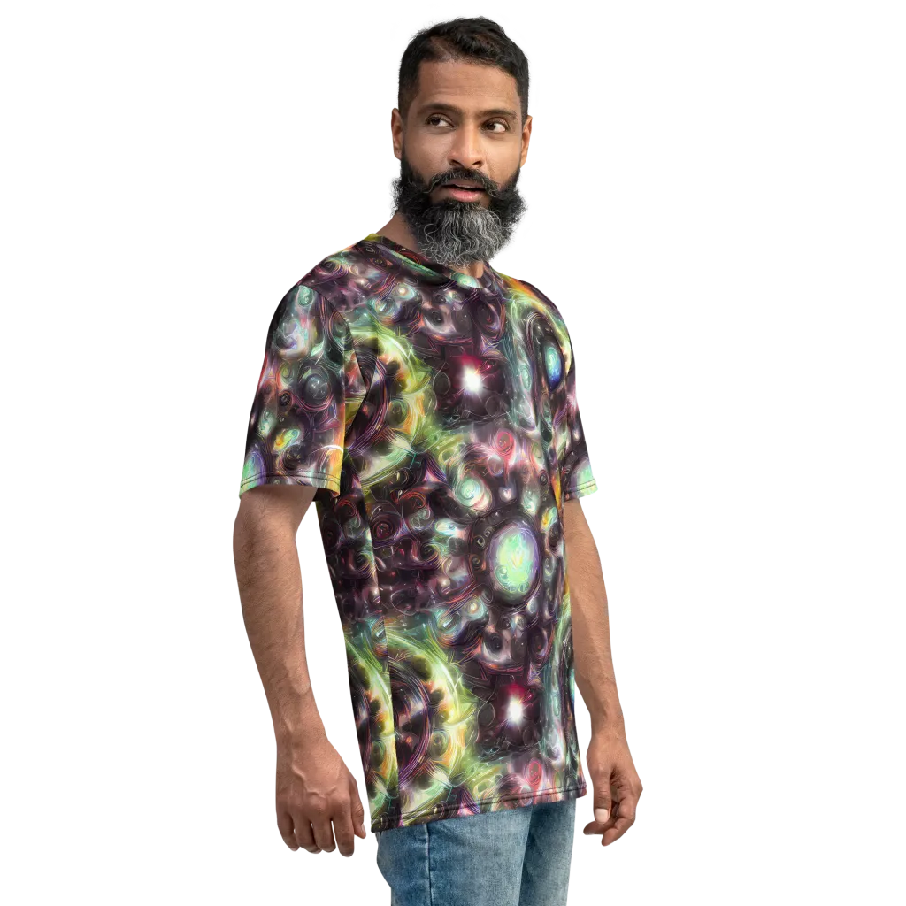 Opal Afterdark on Men's Crew Neck T-Shirt — Right