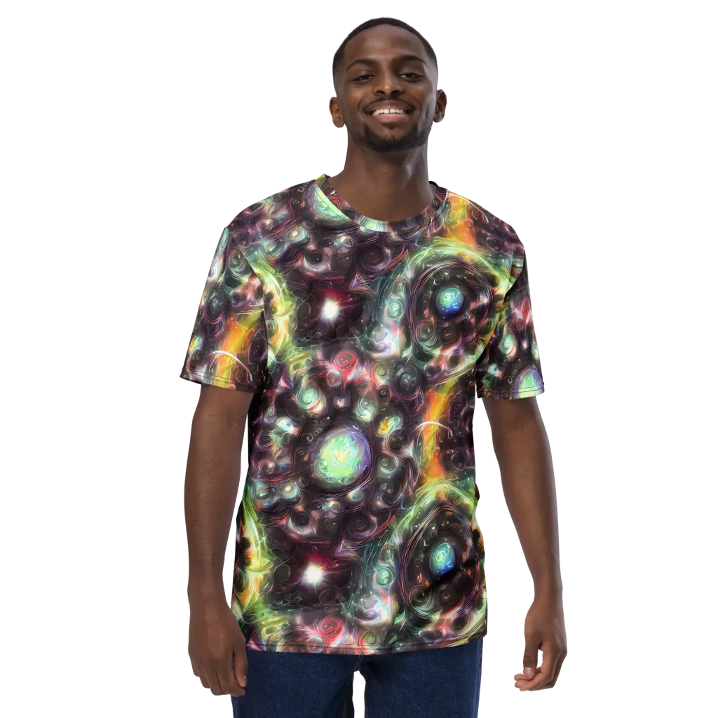 Opal Afterdark on Men's Crew Neck T-Shirt — Front