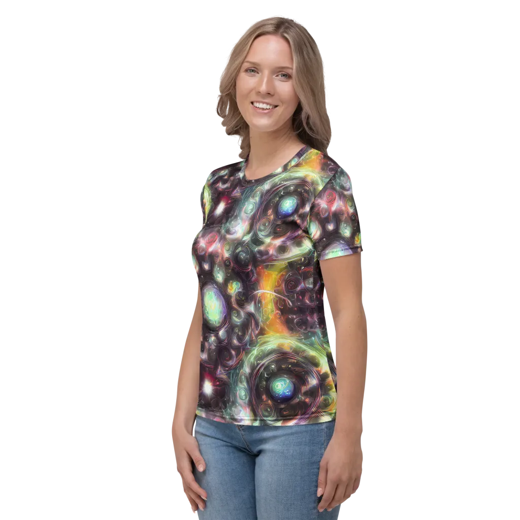 Opal Afterdark on Women's Crew Neck T-Shirt — Left