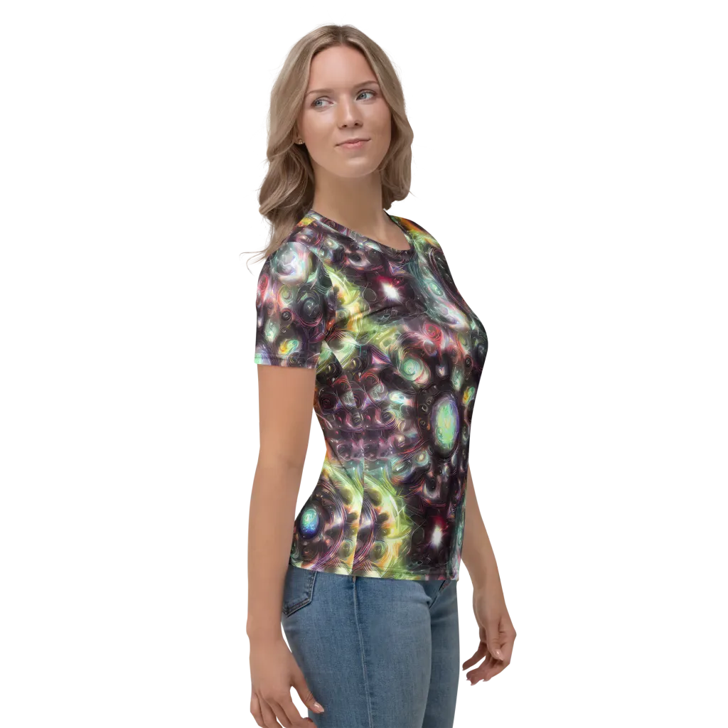 Opal Afterdark on Women's Crew Neck T-Shirt — Right