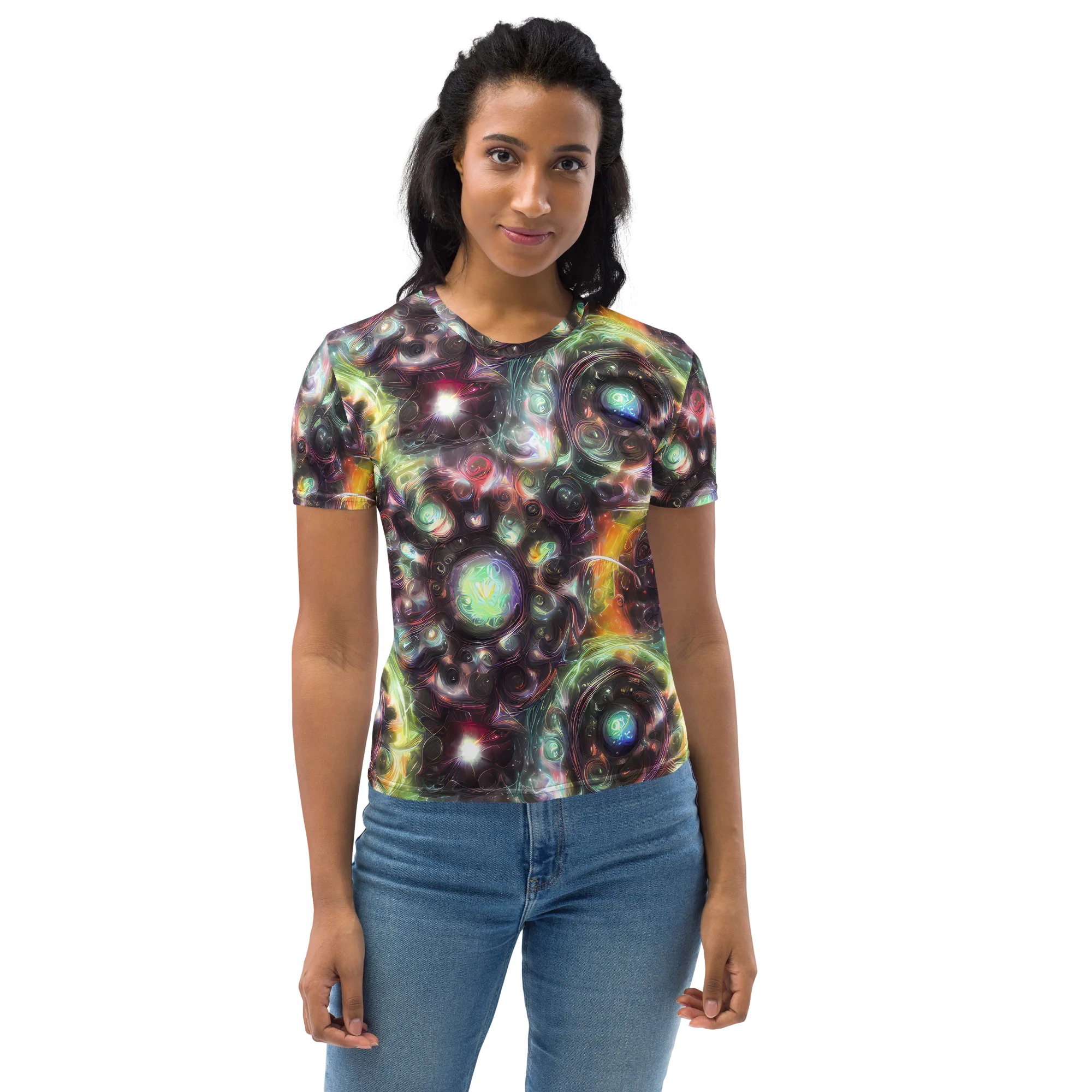Opal Afterdark on Women's Crew Neck T-Shirt — Front