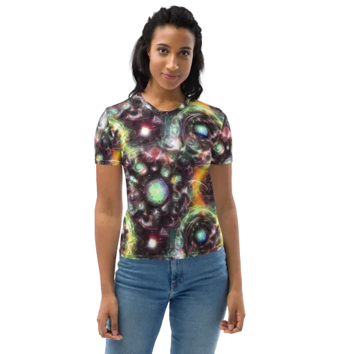Opal Afterdark on a Women's Crew Neck T-Shirt