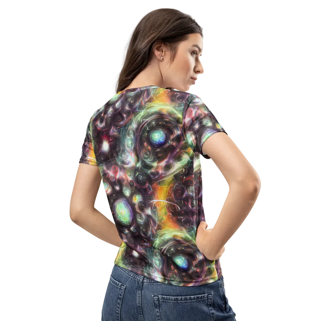 Opal Afterdark on Women's Crew Neck T-Shirt — Back
