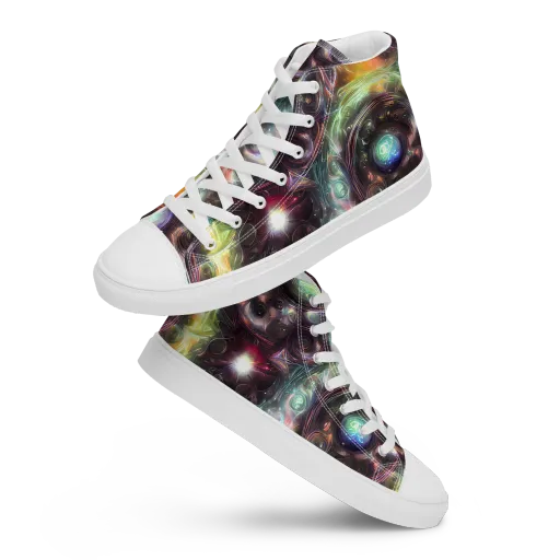 Opal Afterdark on a Women's High Top Canvas Shoes
